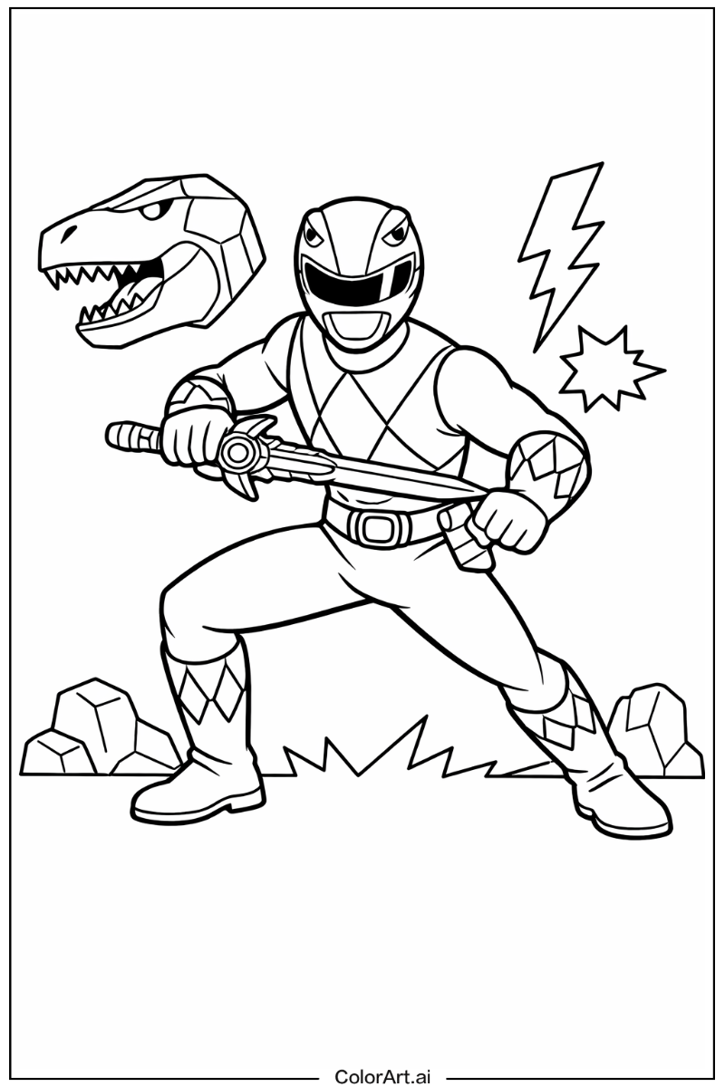 Red ranger Power range Design 2