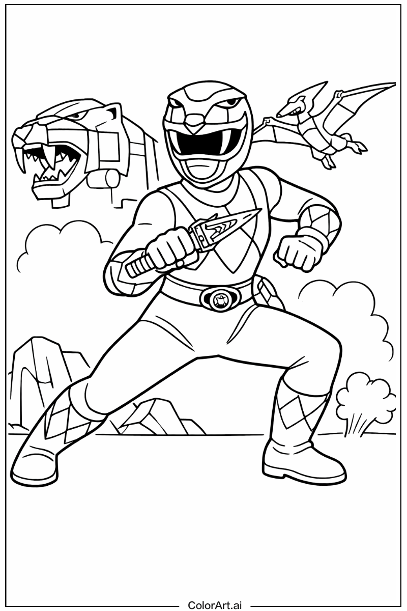 Power range with Yellow ranger Theme 2