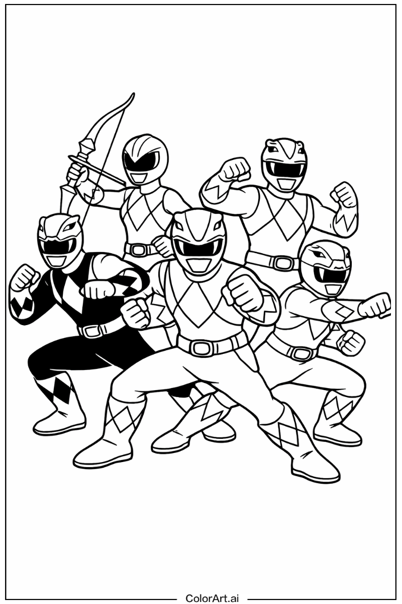 Power rangers team Power range Scene 2