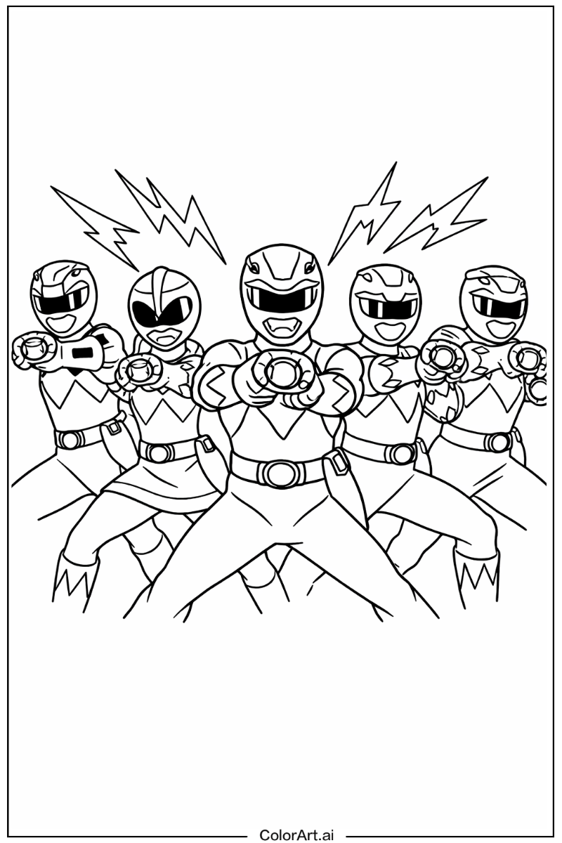 Power rangers morphing scene Power range Design 2