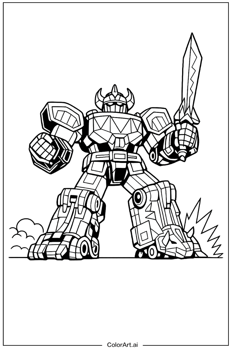 Power rangers megazord Power range Design 2