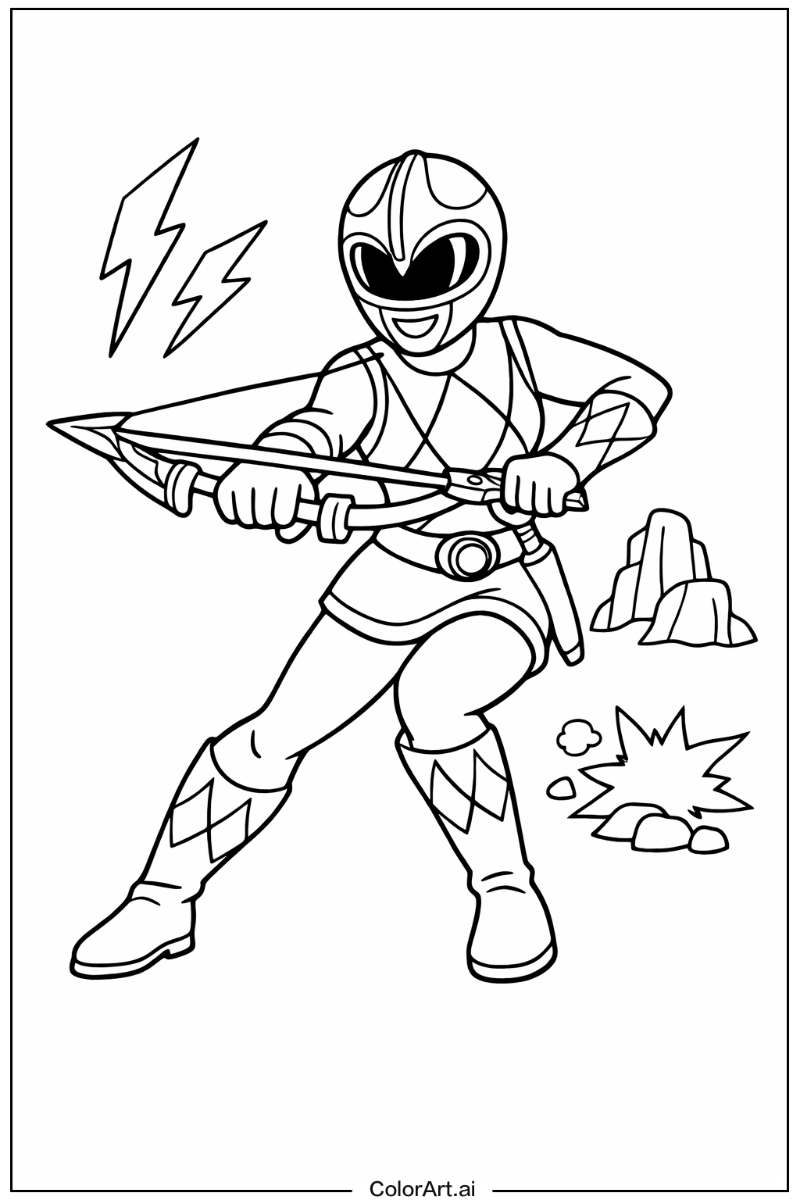 Pink ranger Power range Design