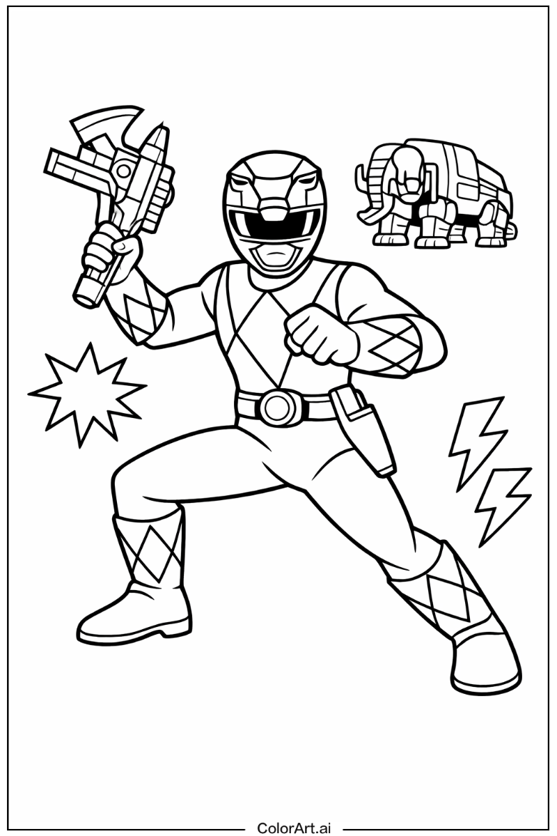 Black ranger Power range Scene