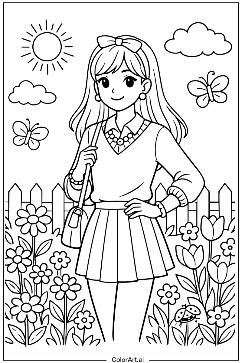 preppy in a Garden 2