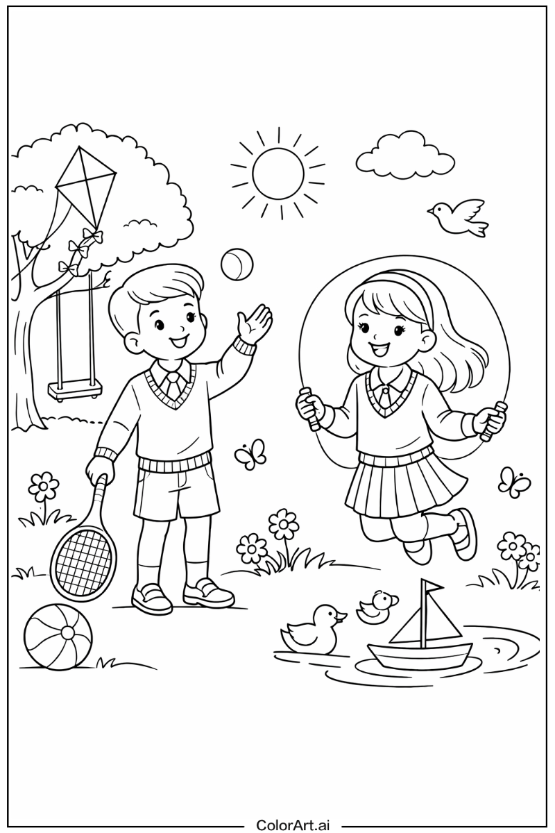 preppy Playing Outside 2