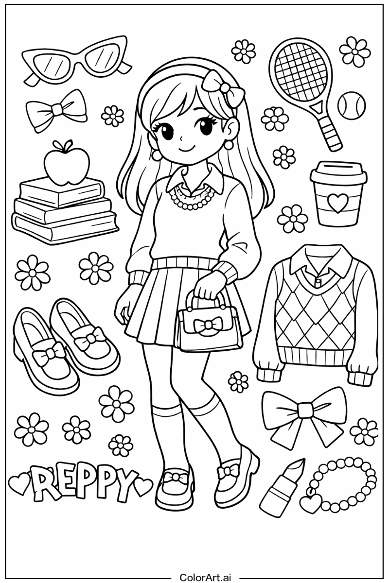 preppy with Flowers 3