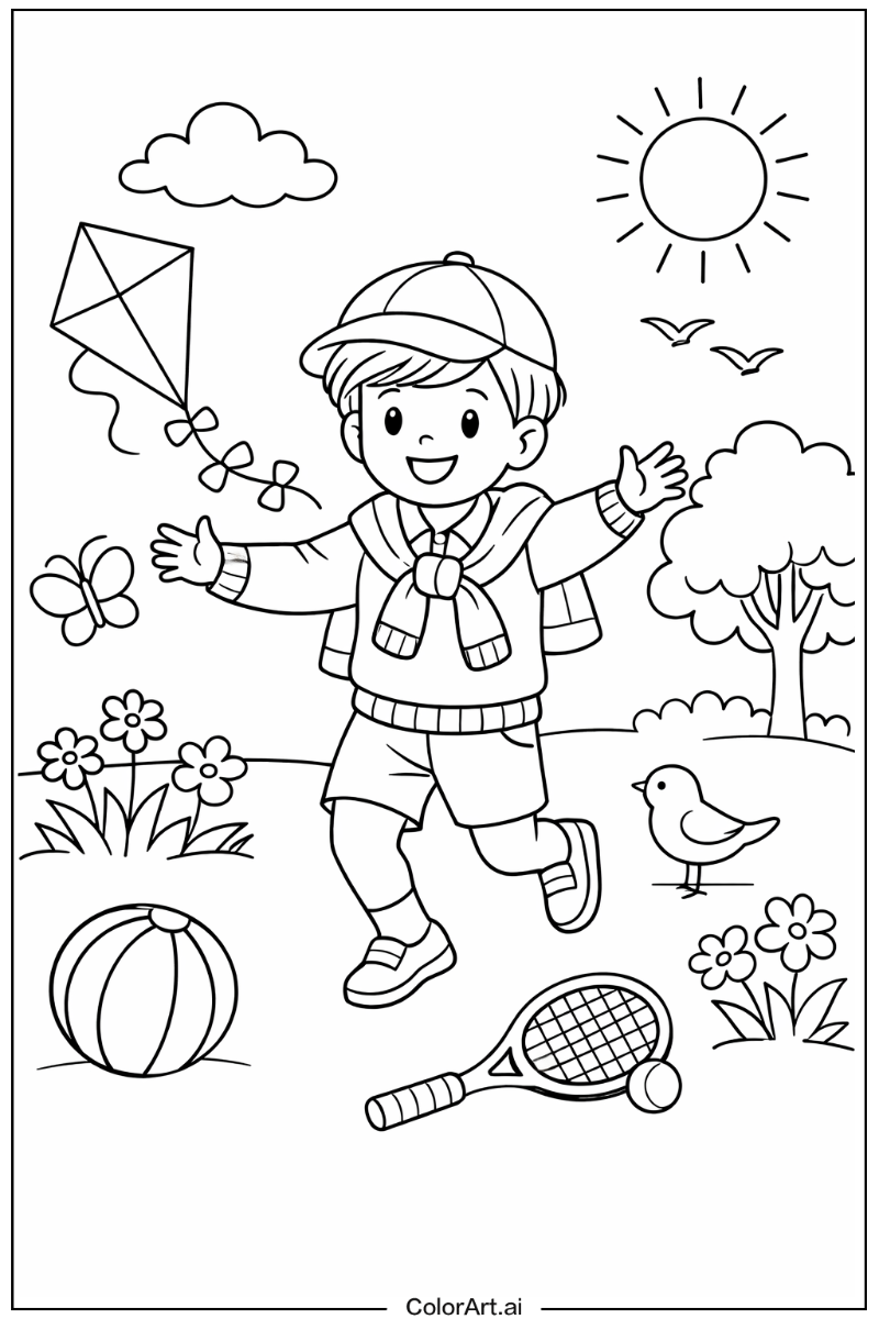 preppy Playing Outside 1