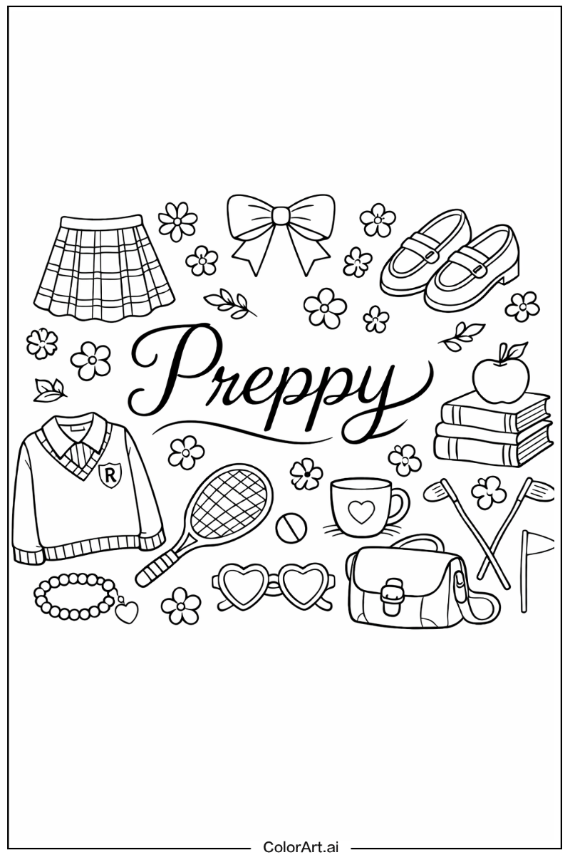 preppy with Flowers 1