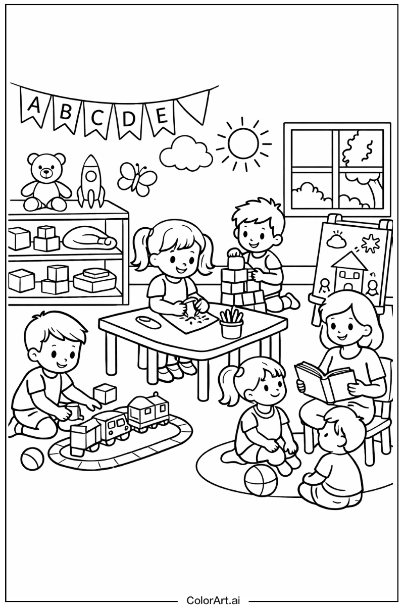 Preschool with Preschool entertainment Theme