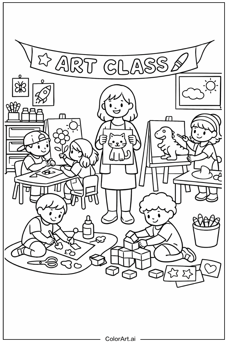 Preschool art class Preschool Design 2