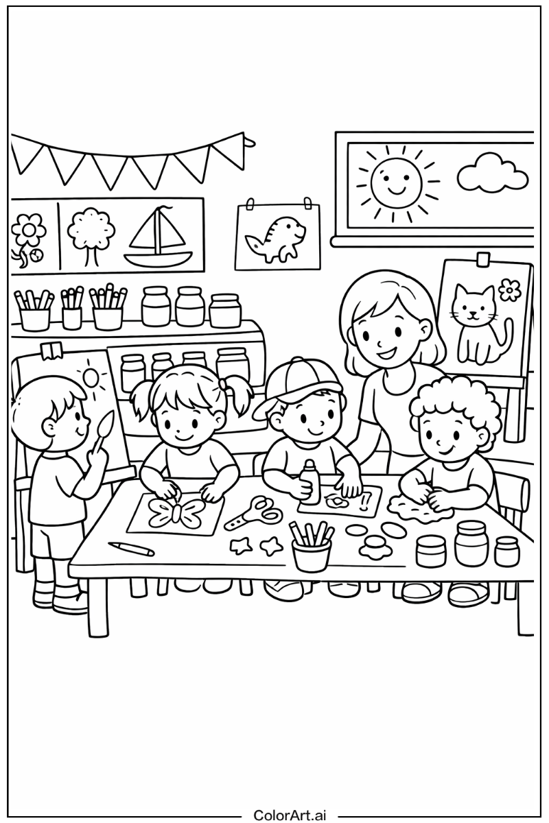 Preschool art class Preschool Design