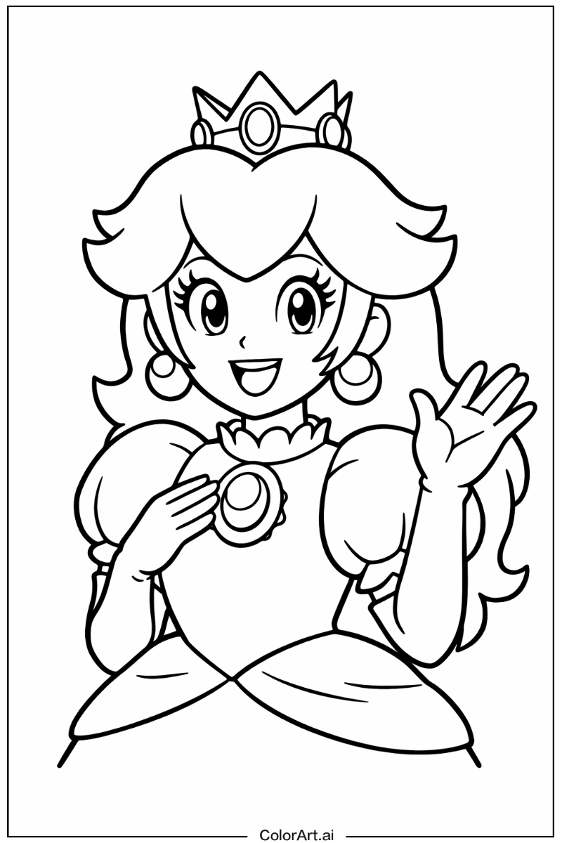 Smiling princess peach 3