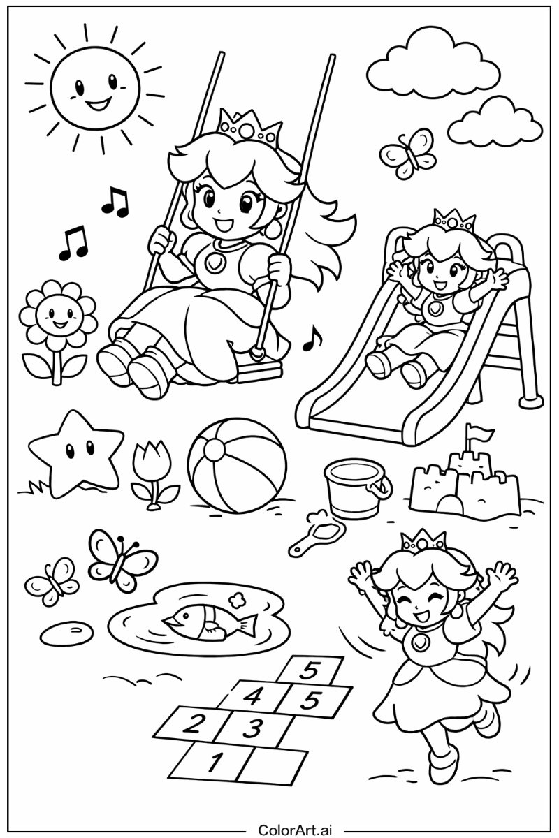 princess peach Having Fun 4