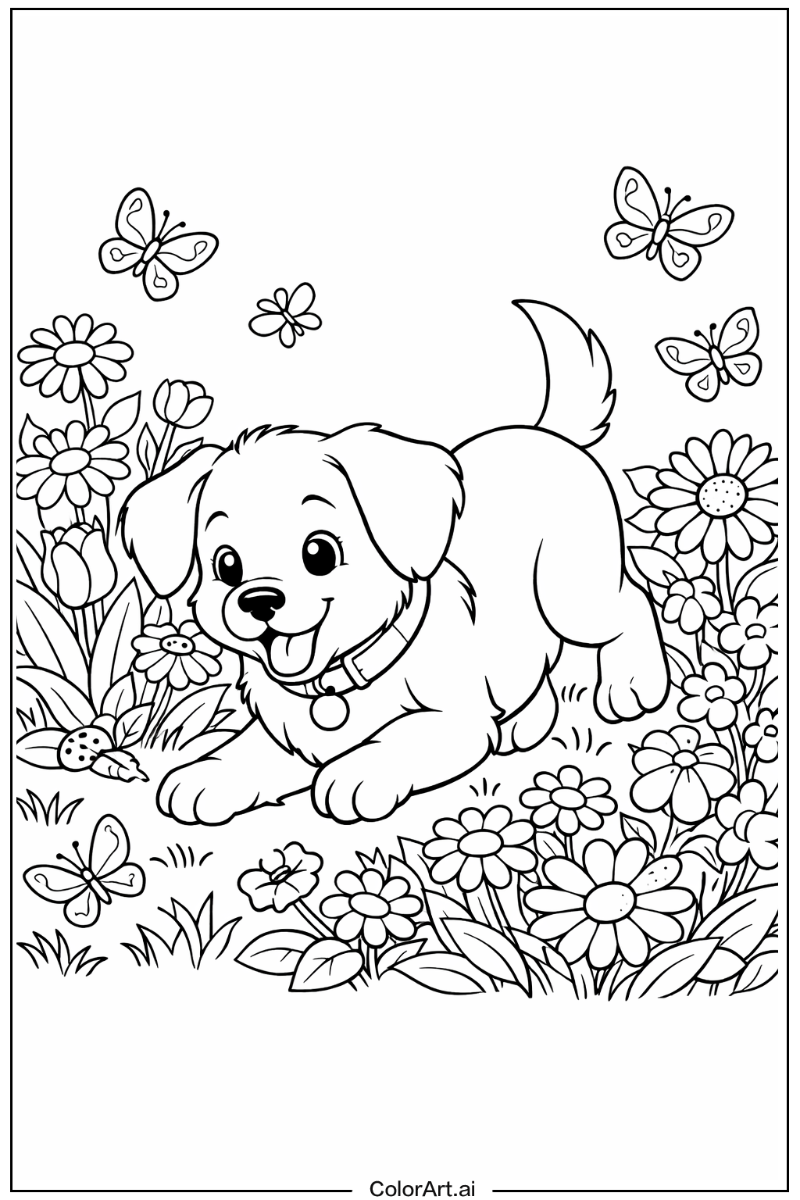 18 Free Puppy dog Coloring Pages