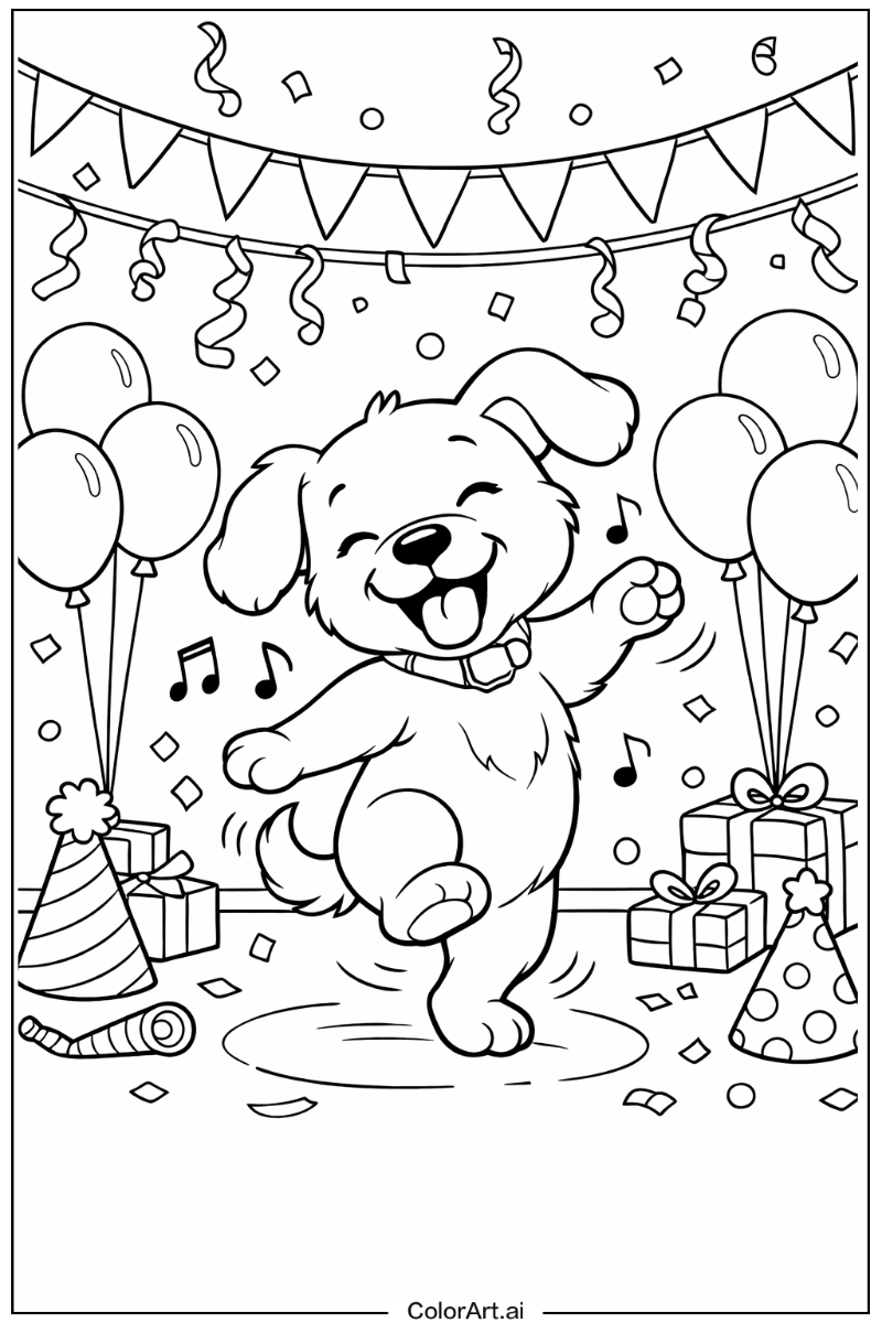 Dancing Puppy dog at the Party