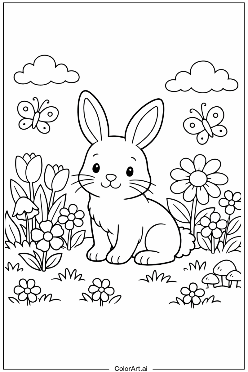 53 Free rabbit Coloring Pages