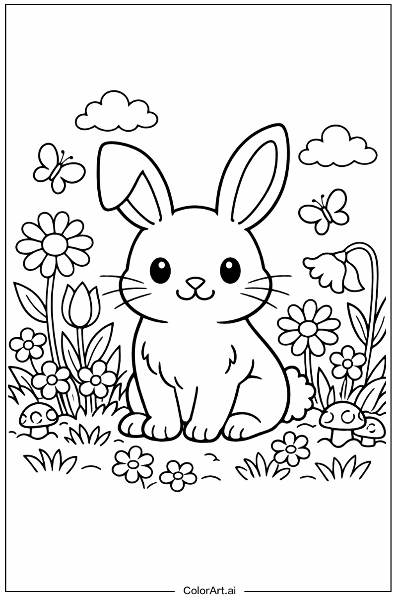rabbit in a Garden 2