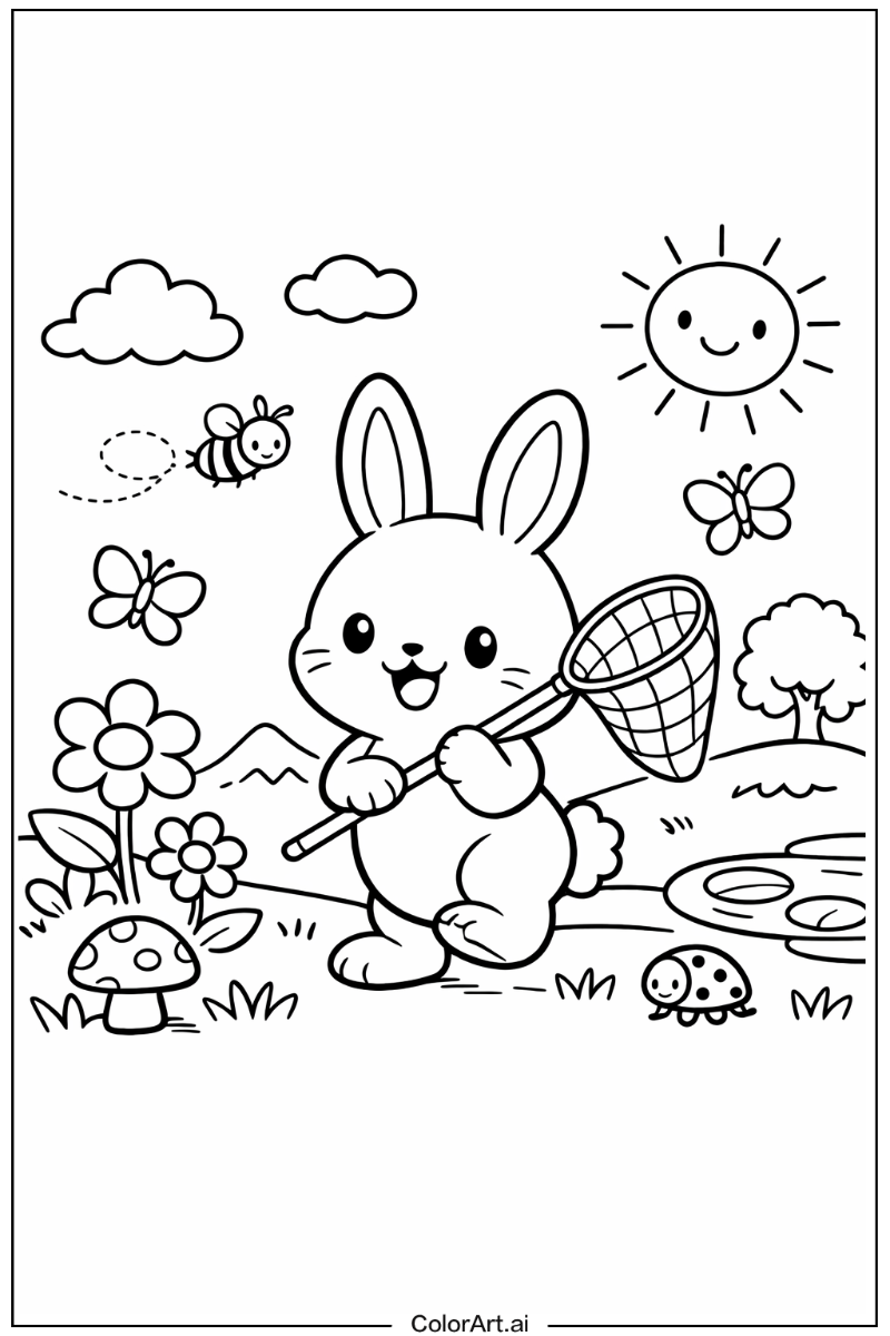 rabbit Playing Outside 2