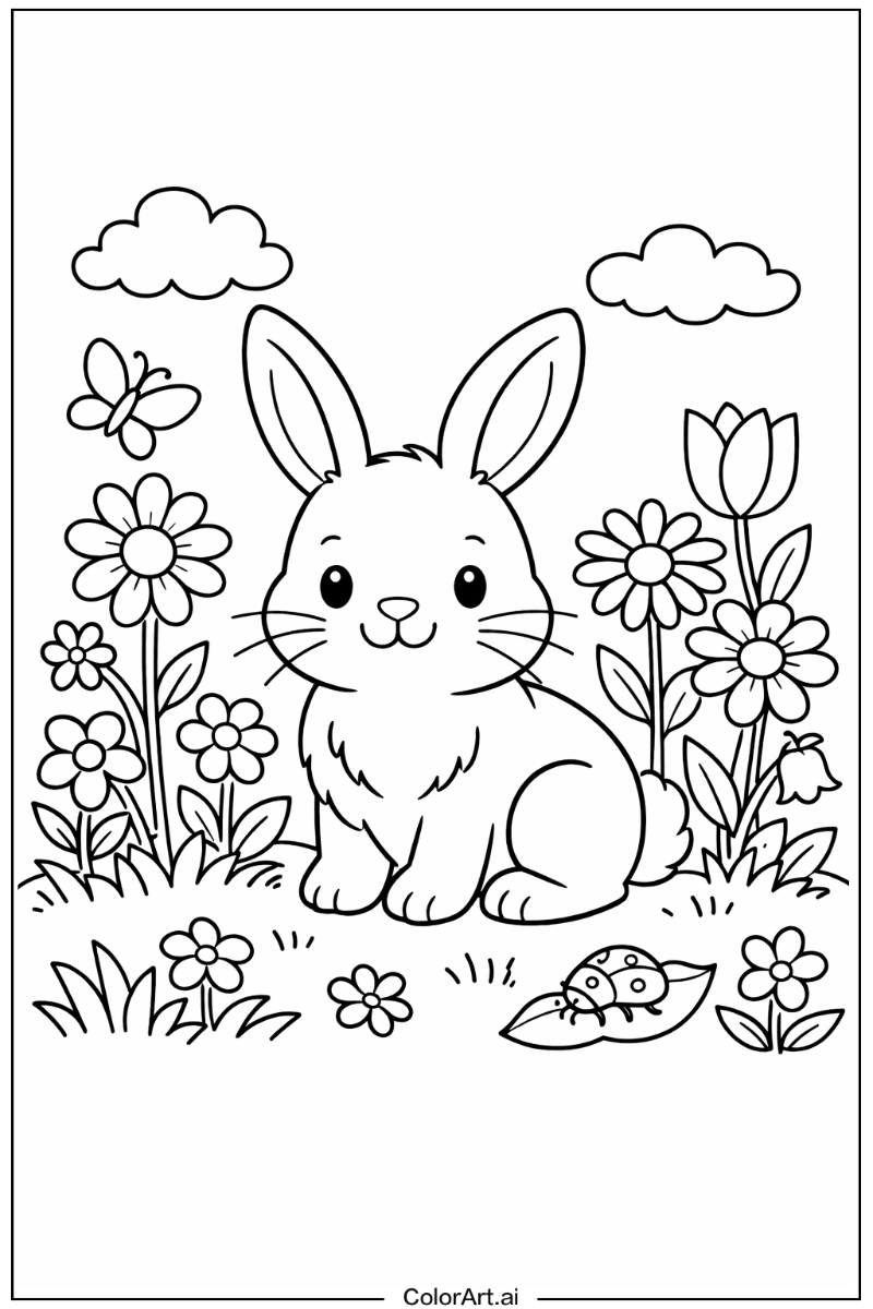 rabbit in a Garden 3