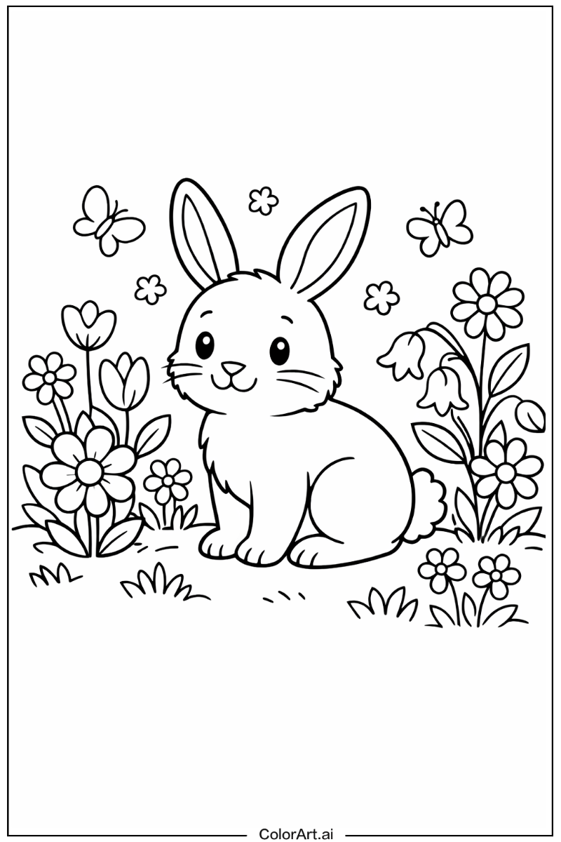 rabbit in a Garden 4
