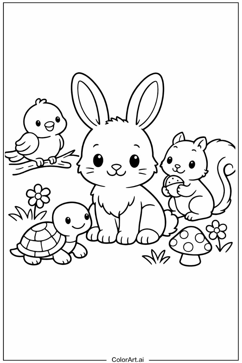 rabbit with Friends 1