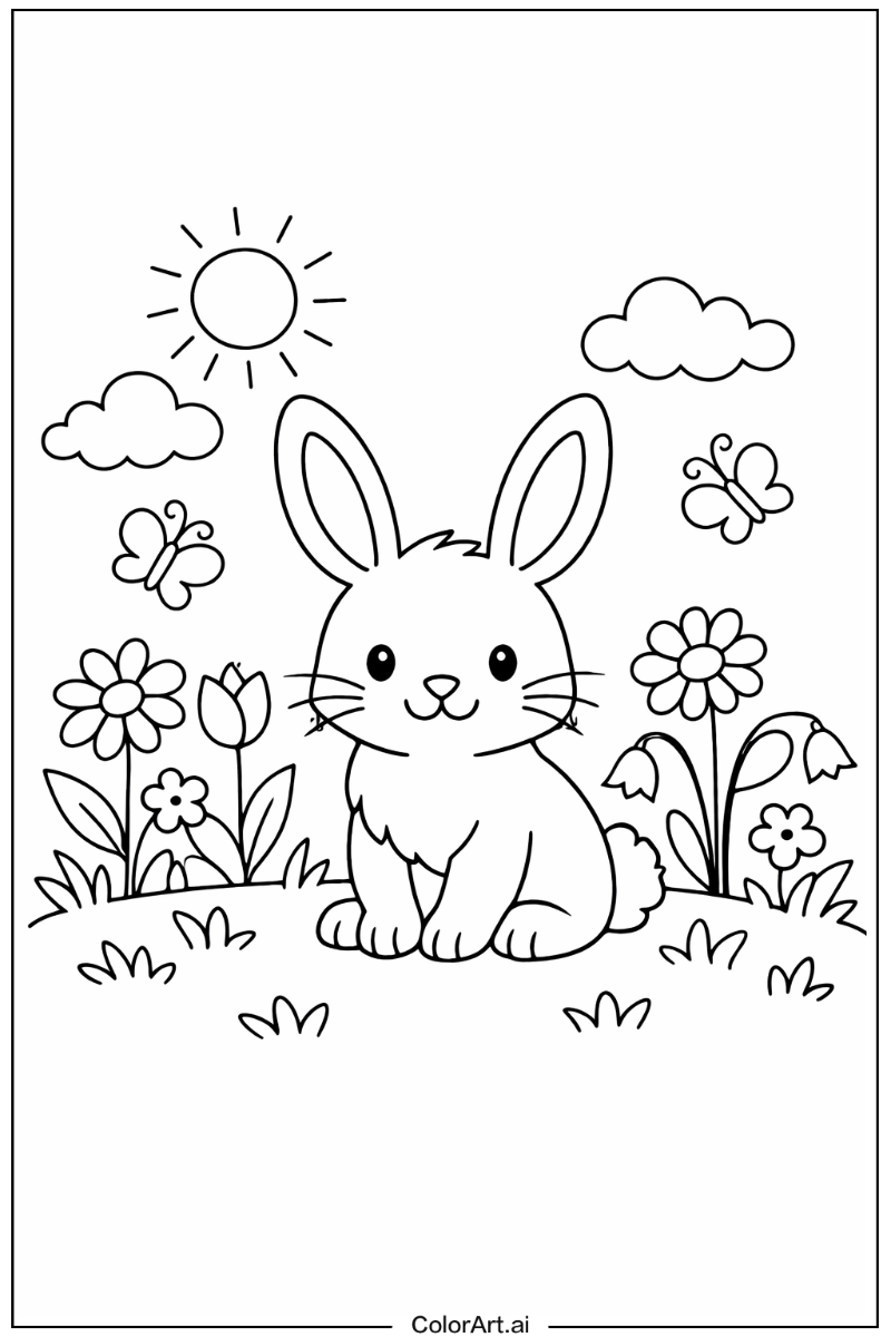 rabbit in a Garden 6