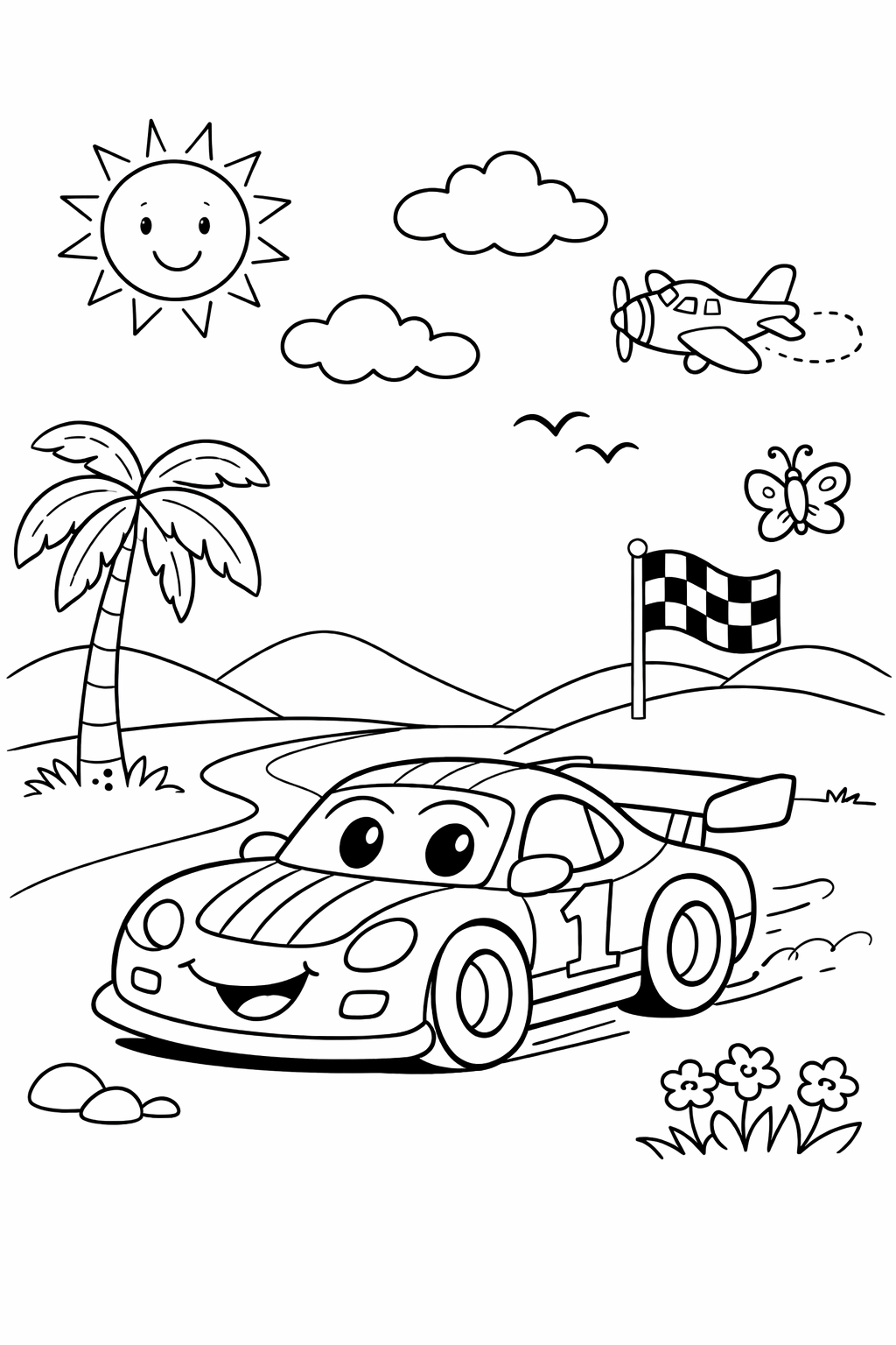 race car Playing Outside 2