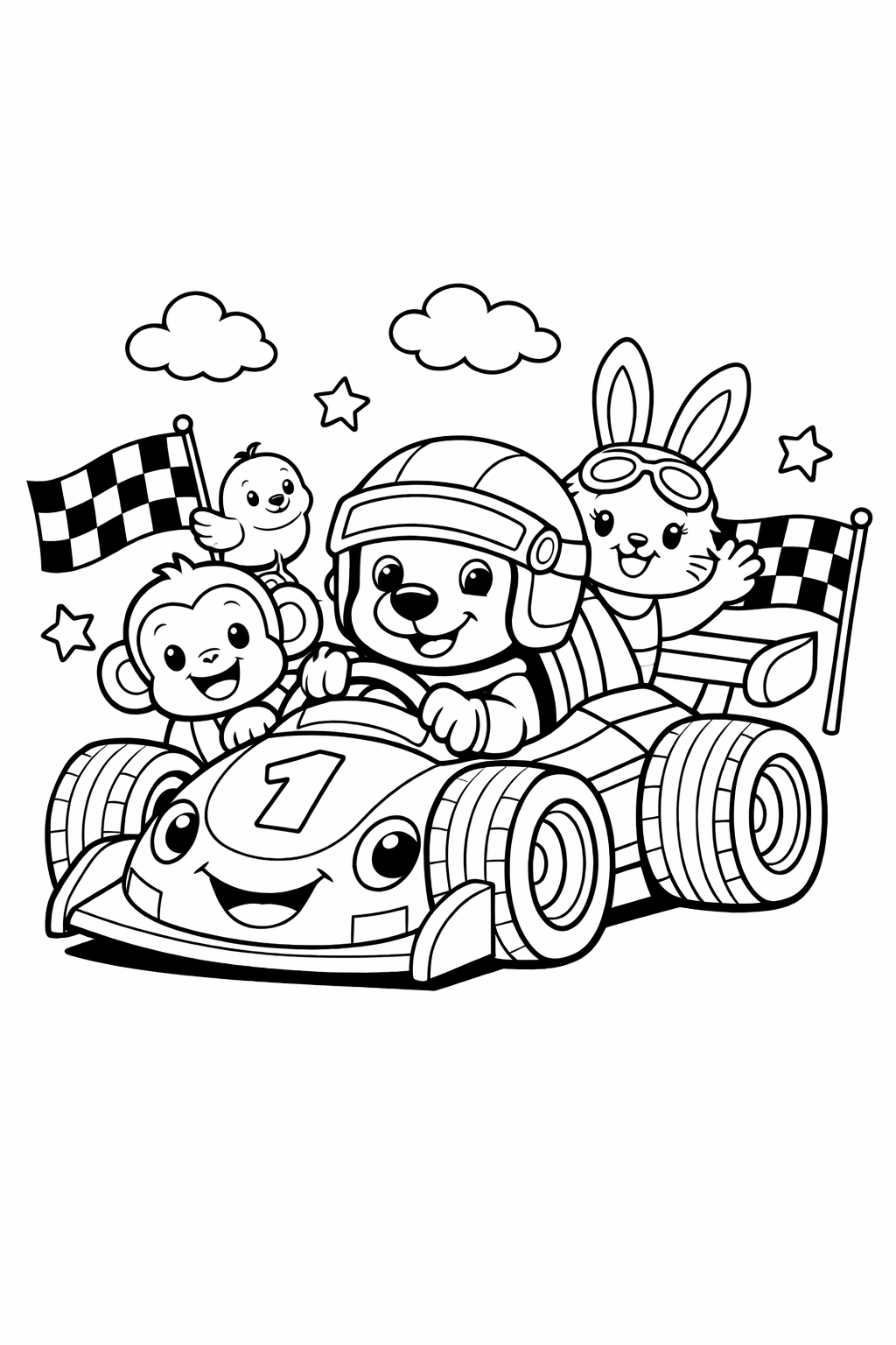 race car with Friends 2