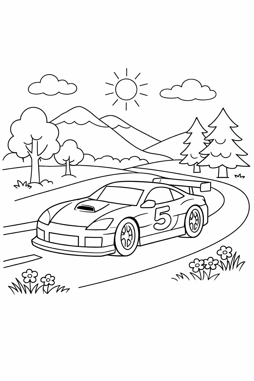 race car in Nature 2