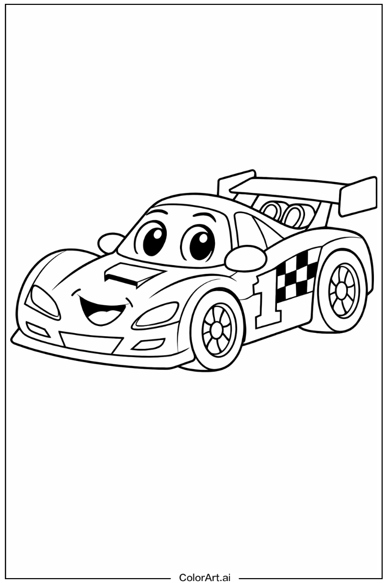Happy race car 1
