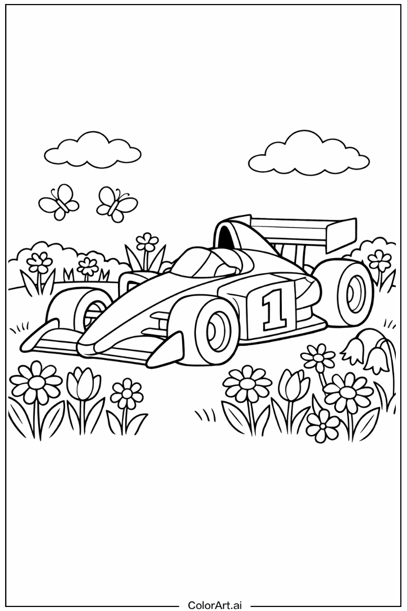 race car in a Garden 4