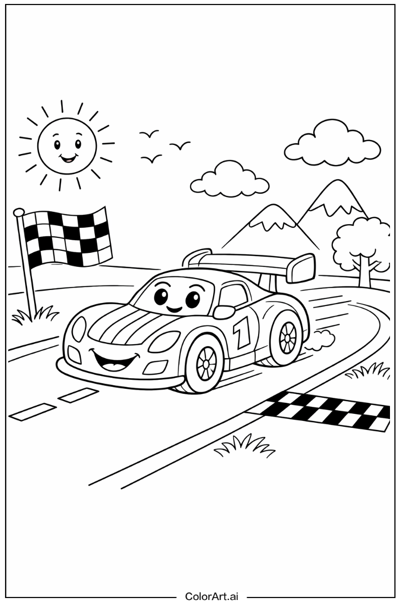 race car Playing Outside 1