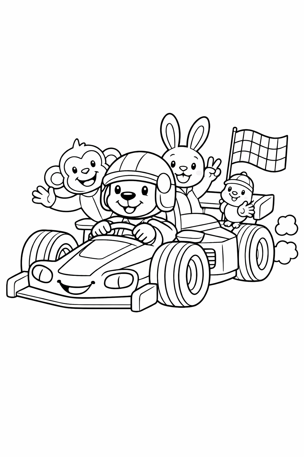 race car with Friends 4