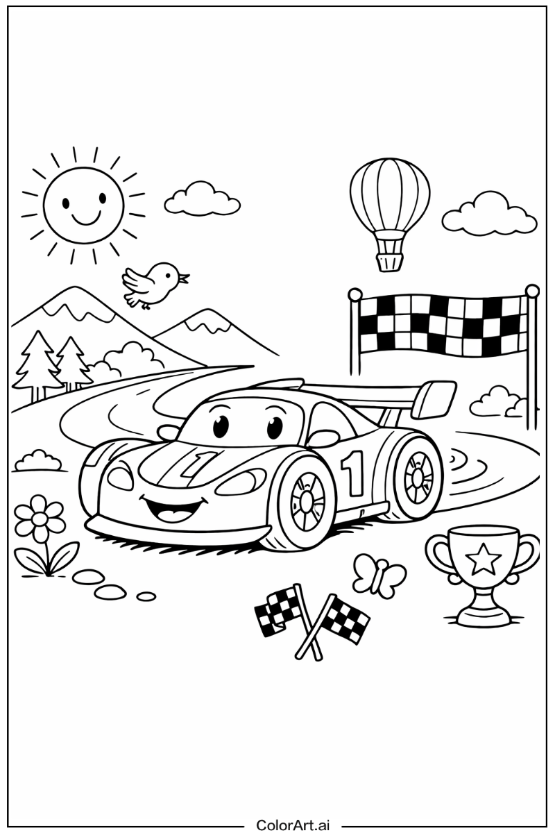 race car Playing Outside 5