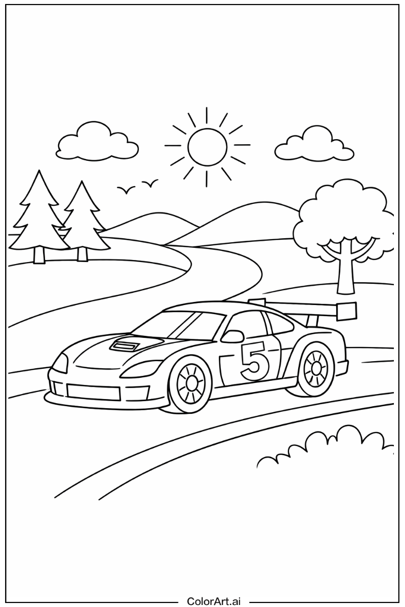 race car in Nature 5