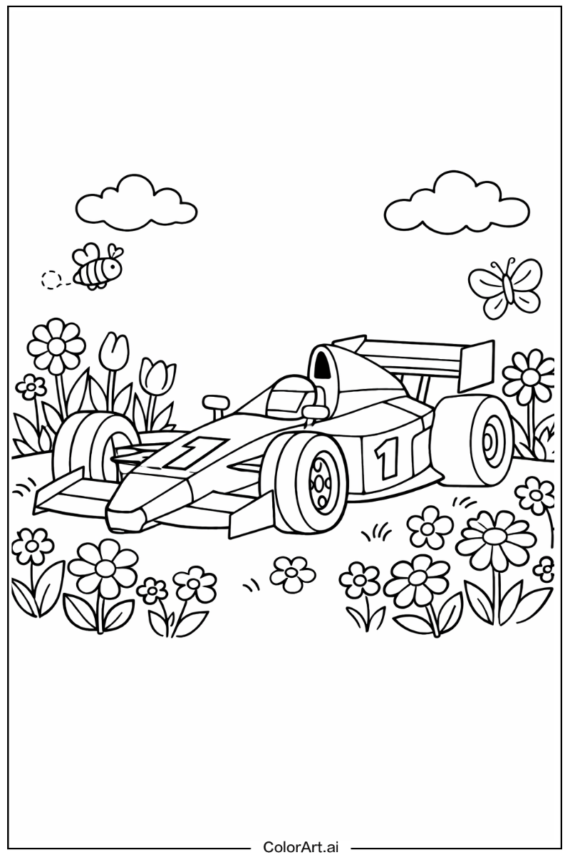 race car in a Garden 6