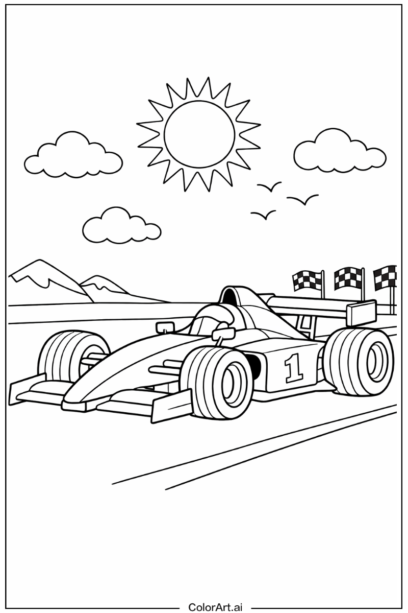 race car Under the Sun 1