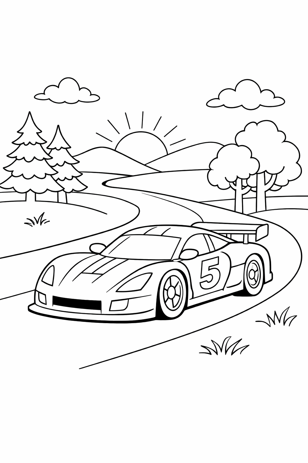 race car in Nature 6