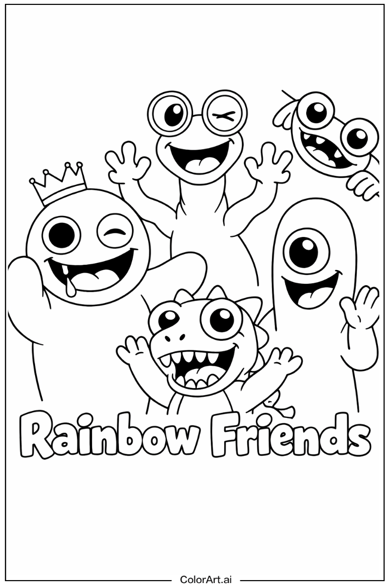 Happy Rainbow Friends Game Portrait 2