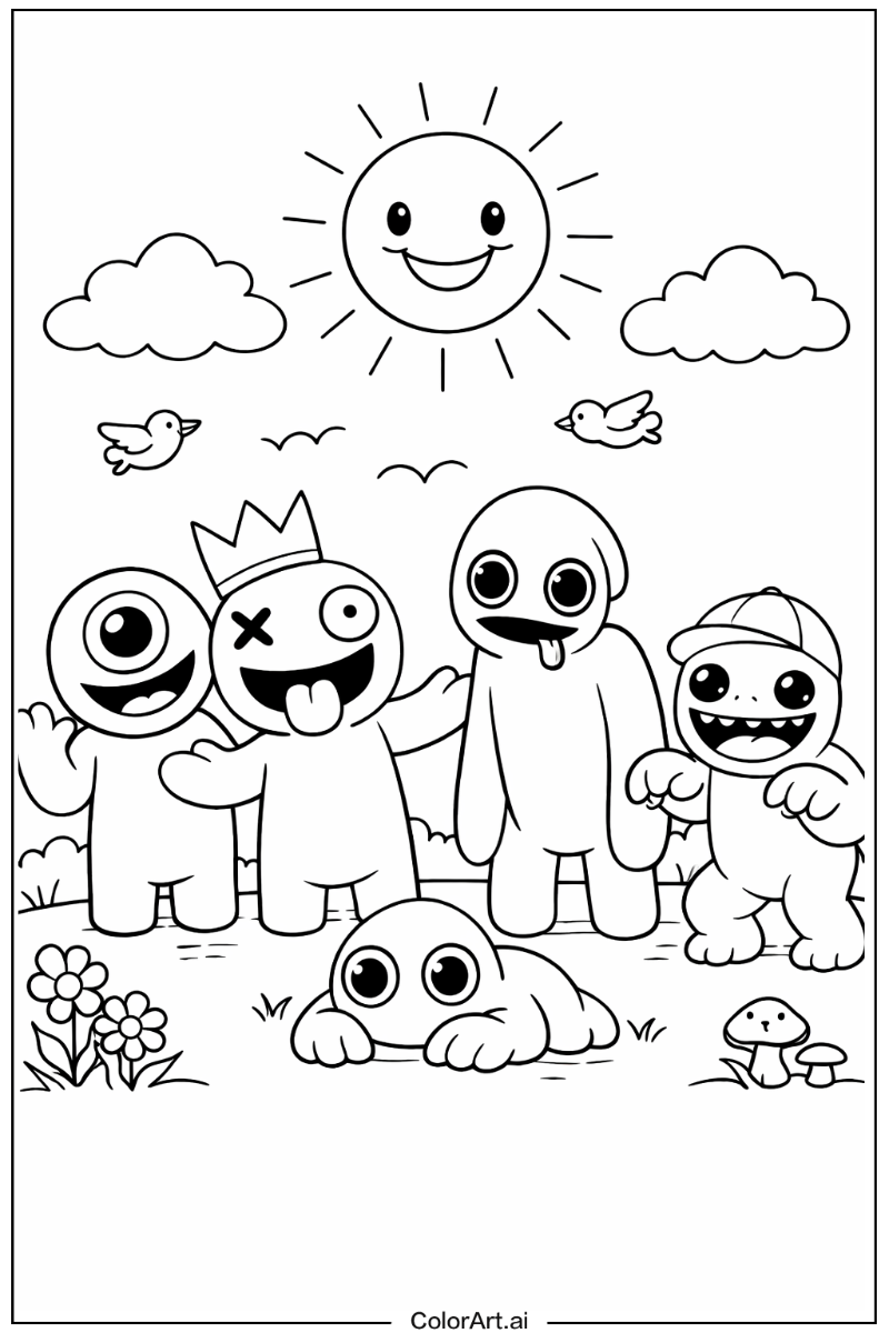 Rainbow Friends Game Under the Sun 2