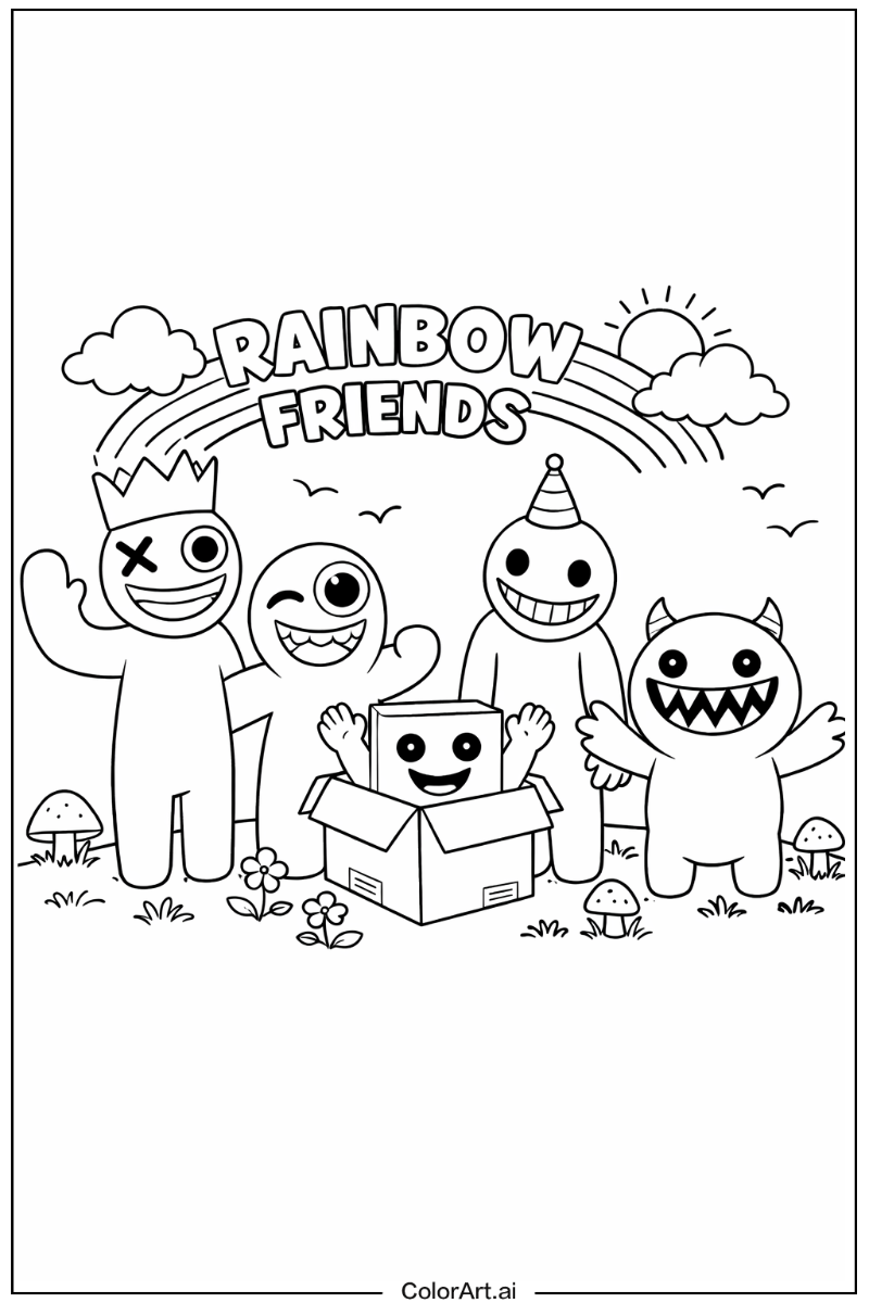 Smiling Rainbow Friends Game 2