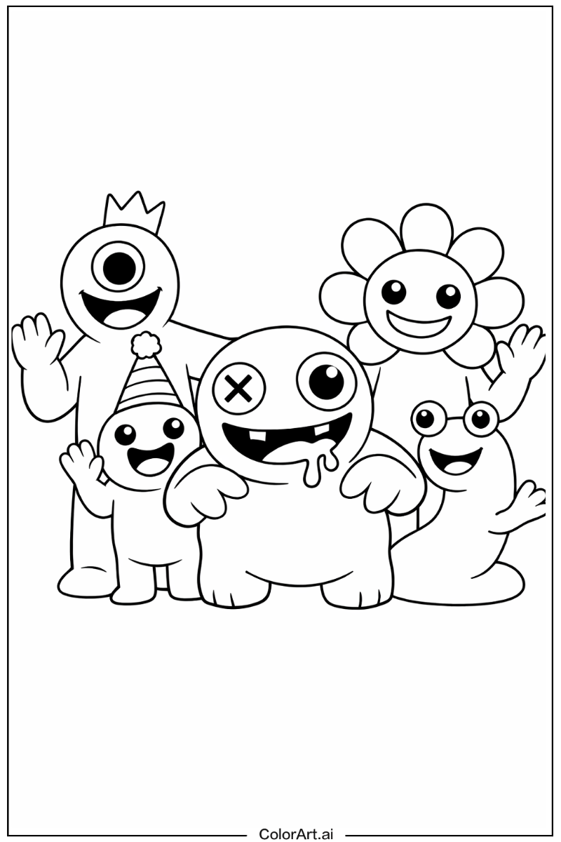 Rainbow Friends Game with Friends 3