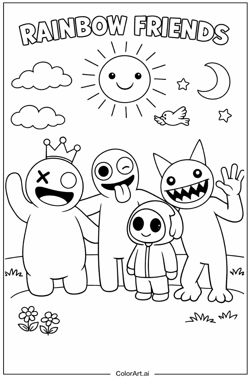 Rainbow Friends Game Under the Sun 3