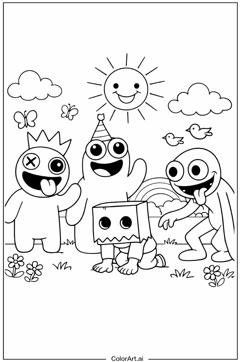 Rainbow Friends Game Under the Sun 4