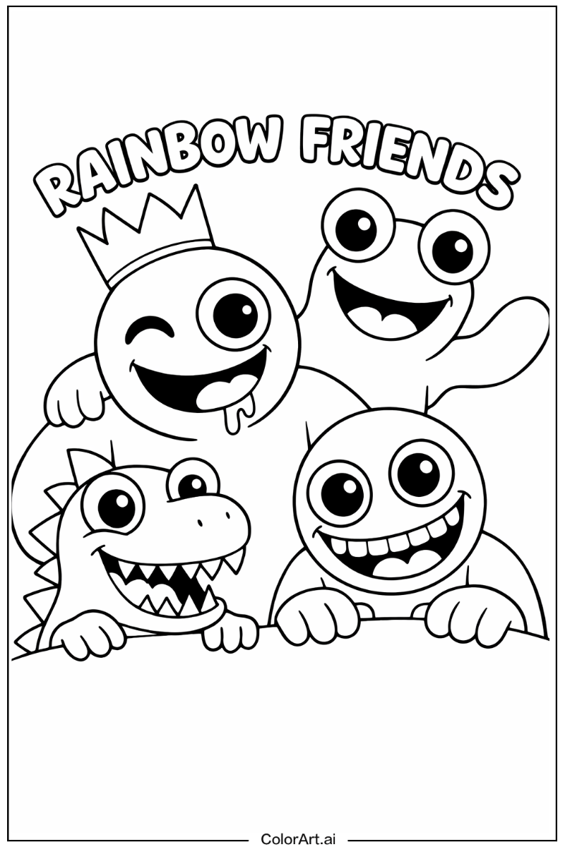 Happy Rainbow Friends Game Portrait 5