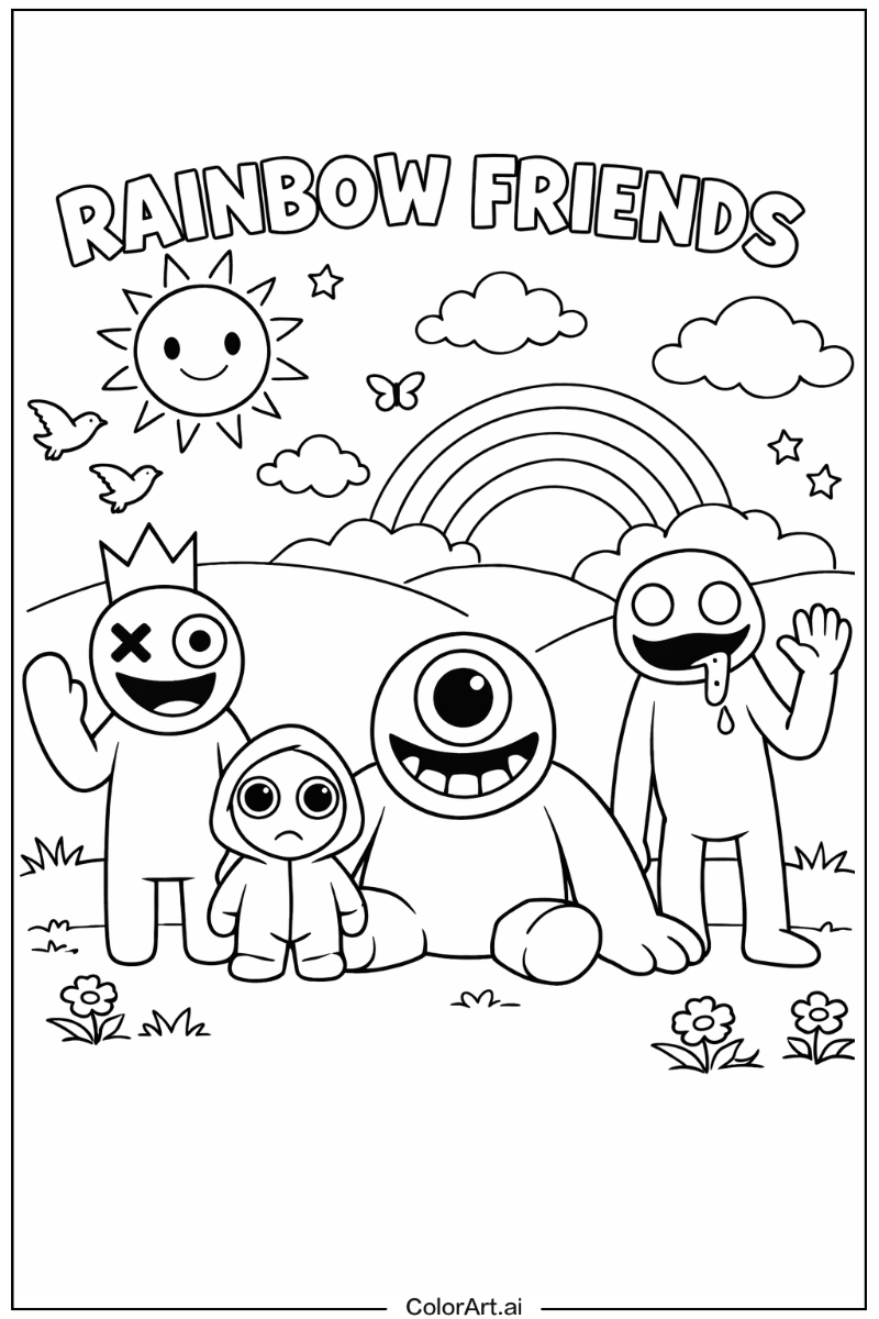 Rainbow Friends Game Under the Sun