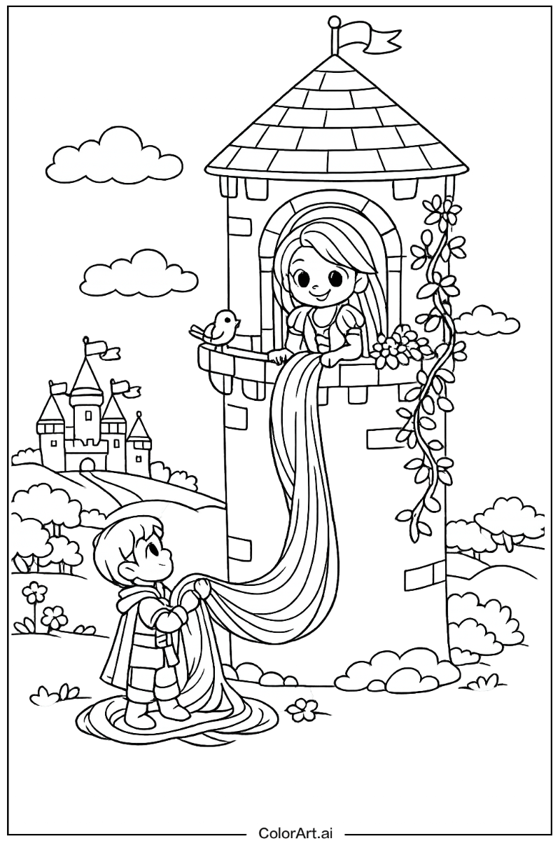 Shorty Rapunzel Design