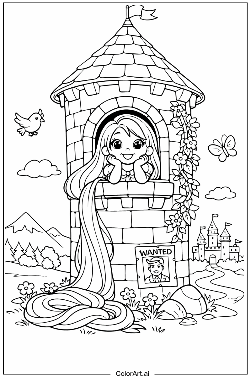 Shorty Rapunzel Design 2