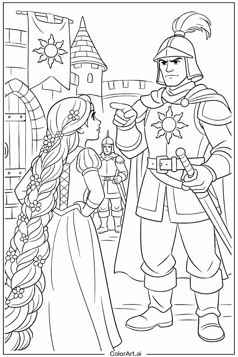 Rapunzel with Guard captain Theme 2