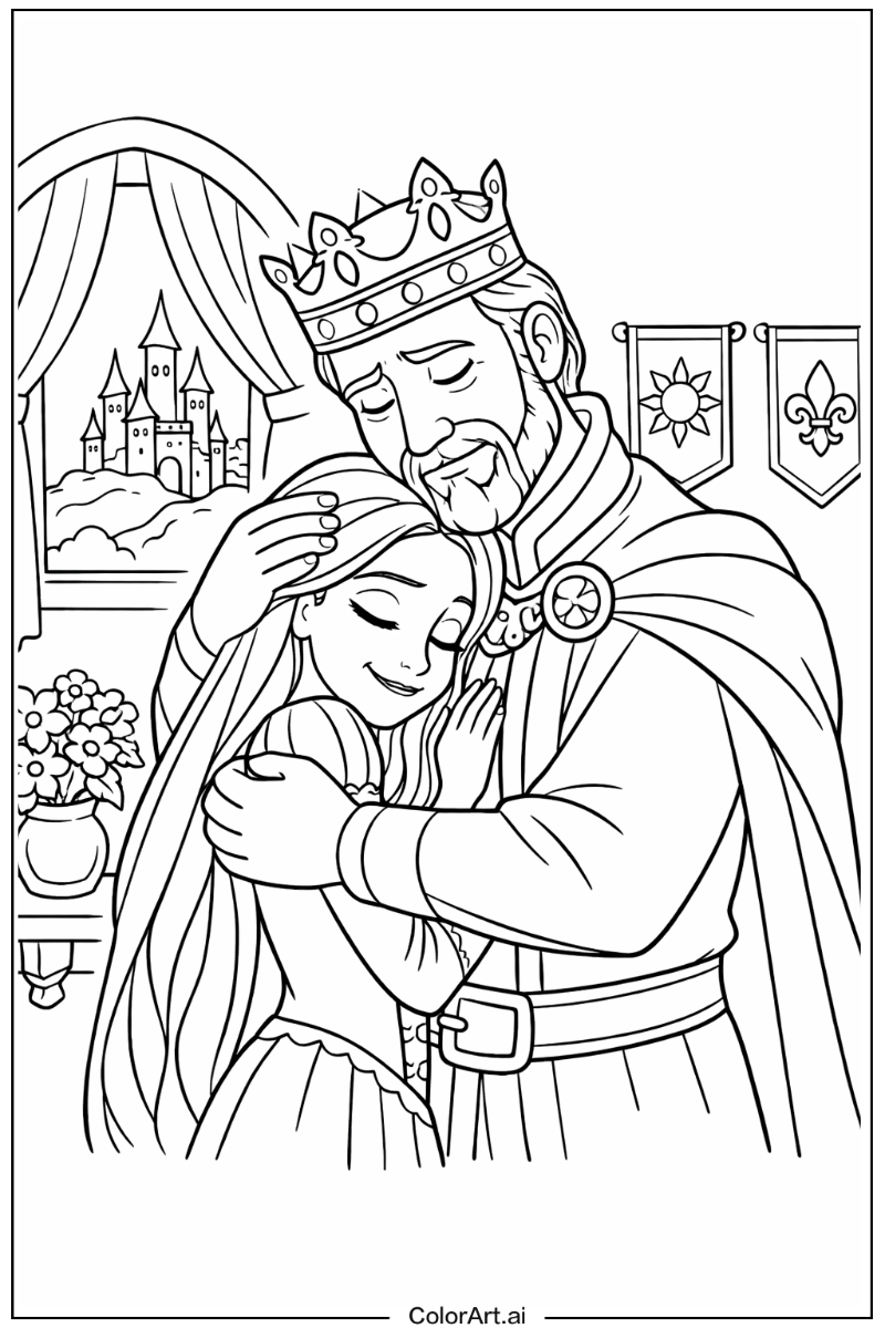 Rapunzel with King frederic Theme 3